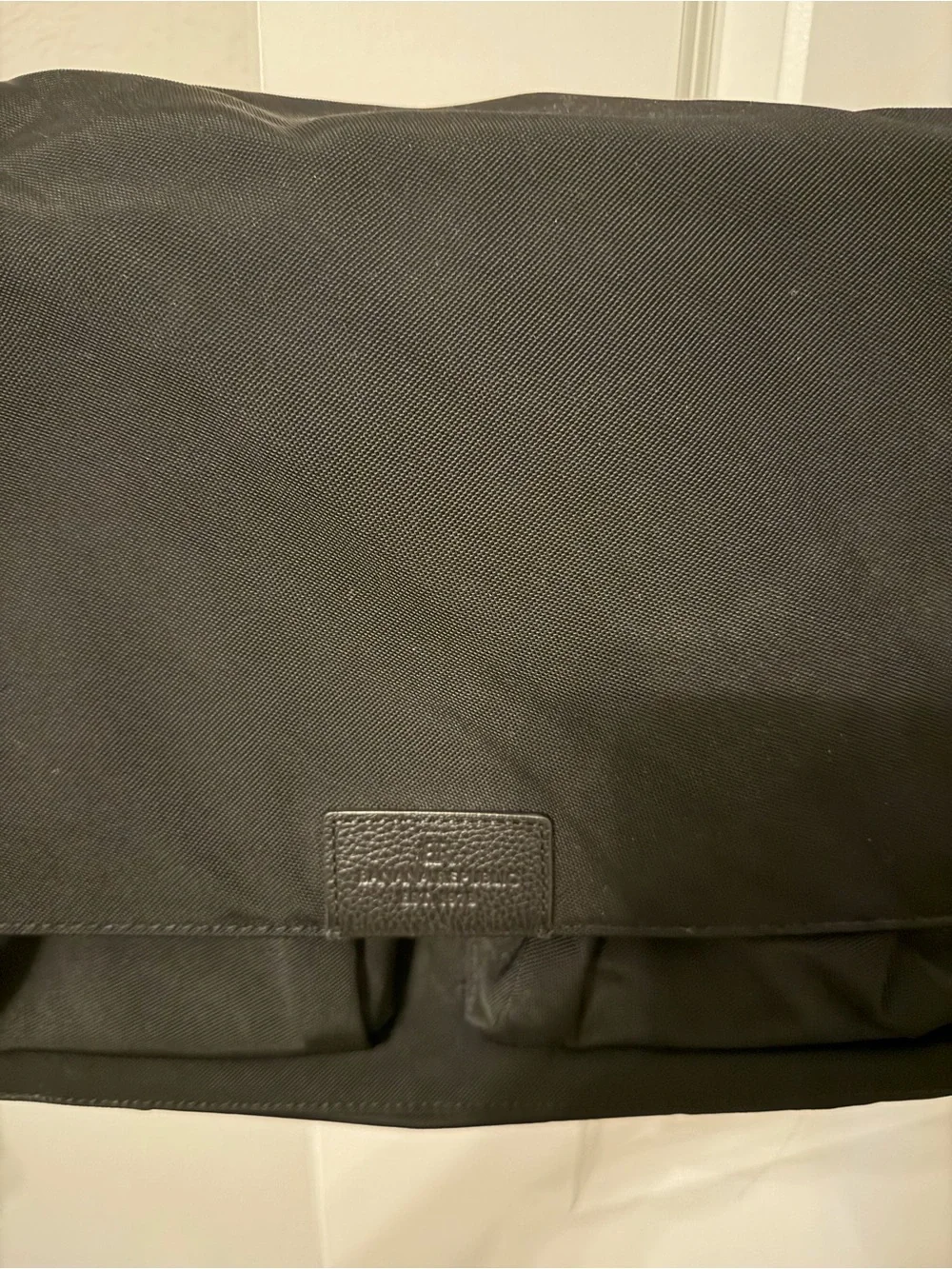 Banana Republic Black Canvas Messenger Bag